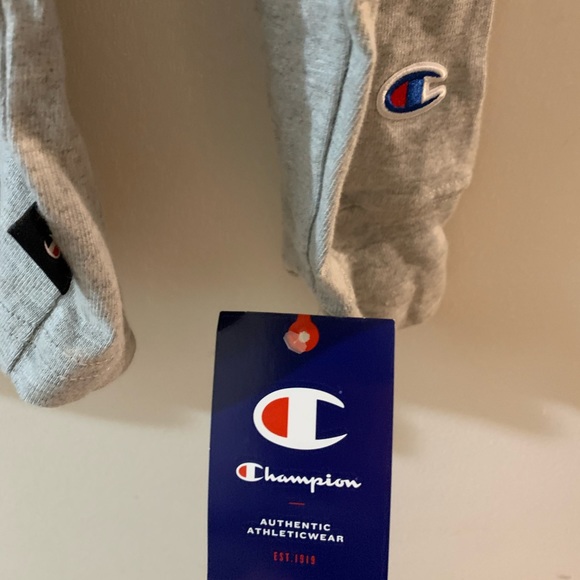NWT Champion grey lightweight hooded long sleeve tee shirt size small - Picture 2 of 7